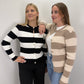 Cardigan Victoria - schwarz/weiß