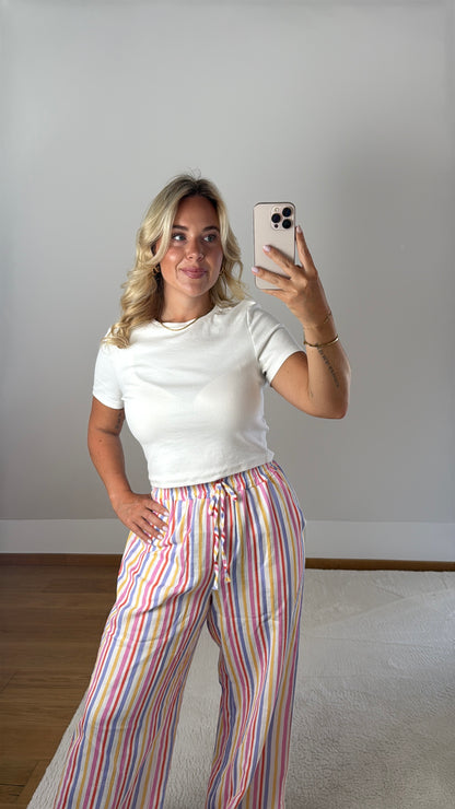 Gestreifte Hose Fiona - bunt