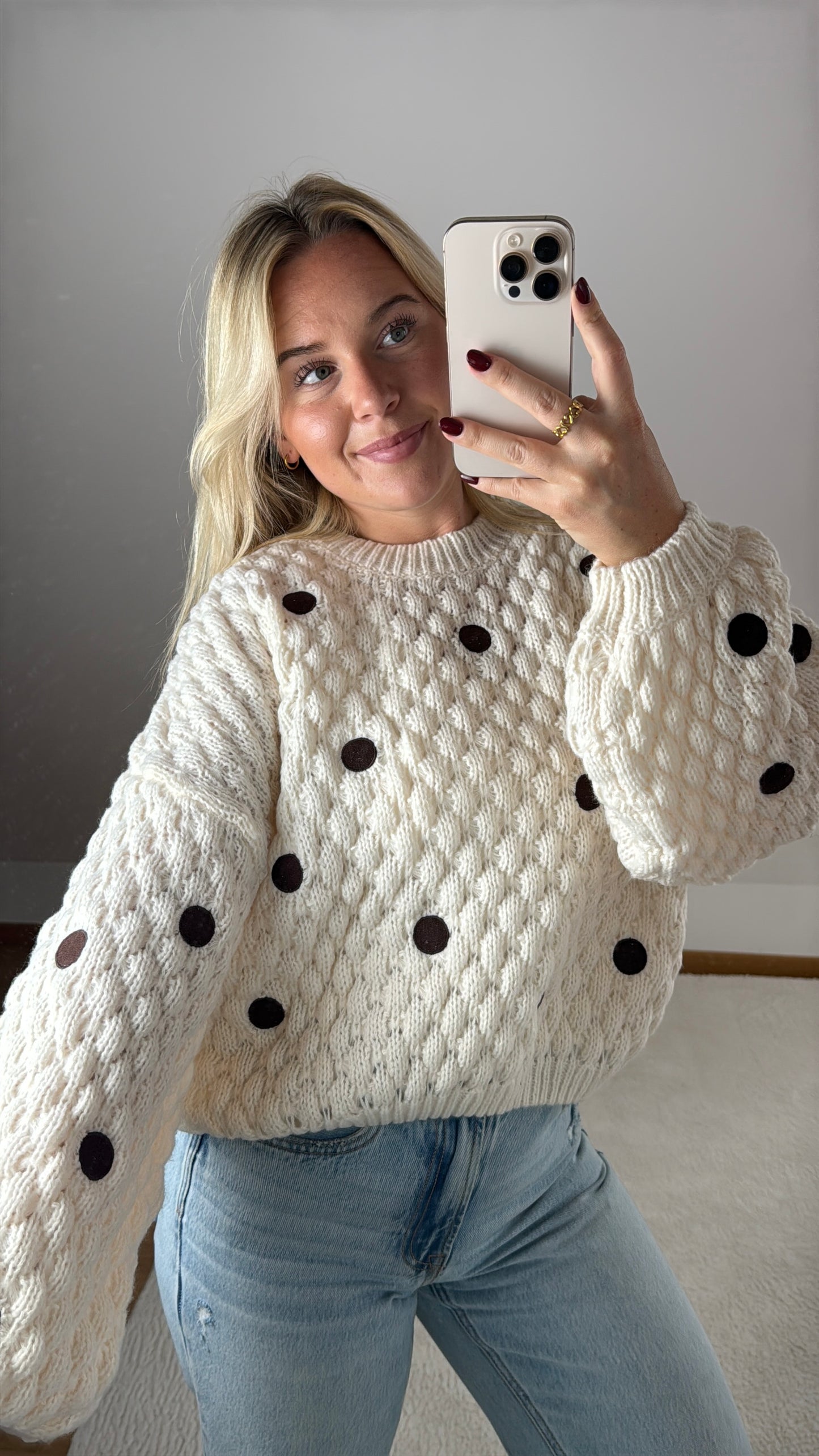 Strickpullover Polka Dot