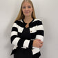 Cardigan Victoria - schwarz/weiß