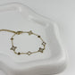 Armband - Flowers gold