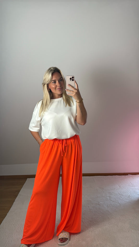 Weite Hose Jessy - neonorange