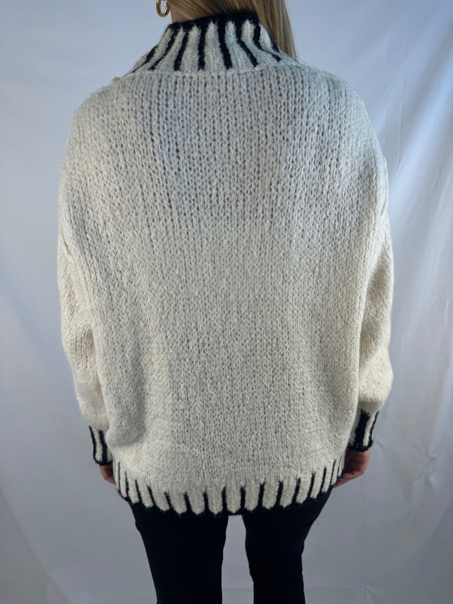 Oversize Pullover Stripes - creme