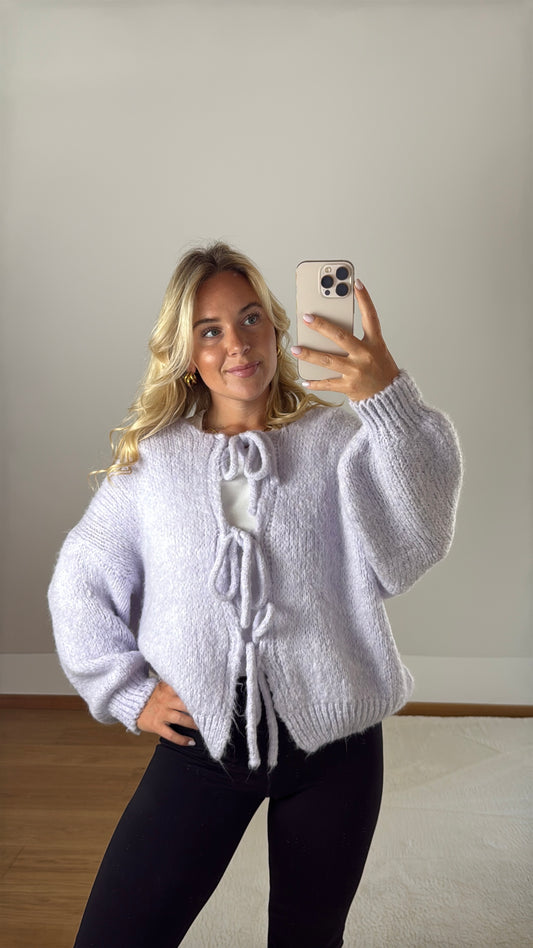 Cardigan Bow - Flieder