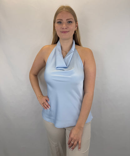 Neckholder Satintop Luna - hellblau