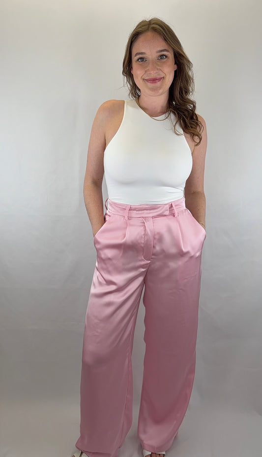 Satinhose Arina - rosa
