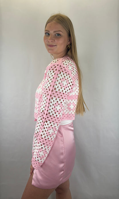 Satinrock Aurelia kurz - rosa