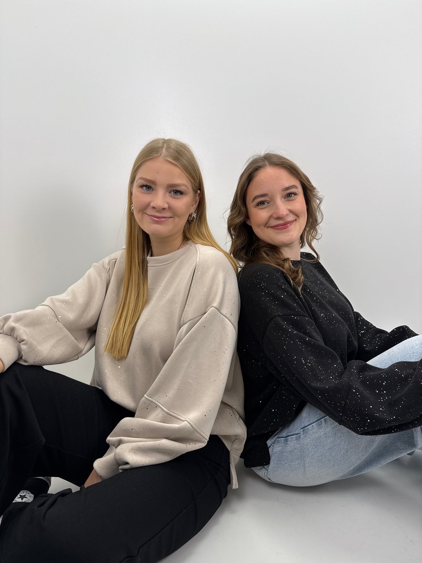 Sweatshirt Shiny - beige