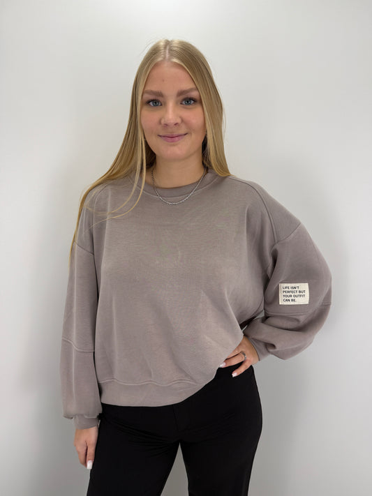 Sweatshirt Patch - taupe