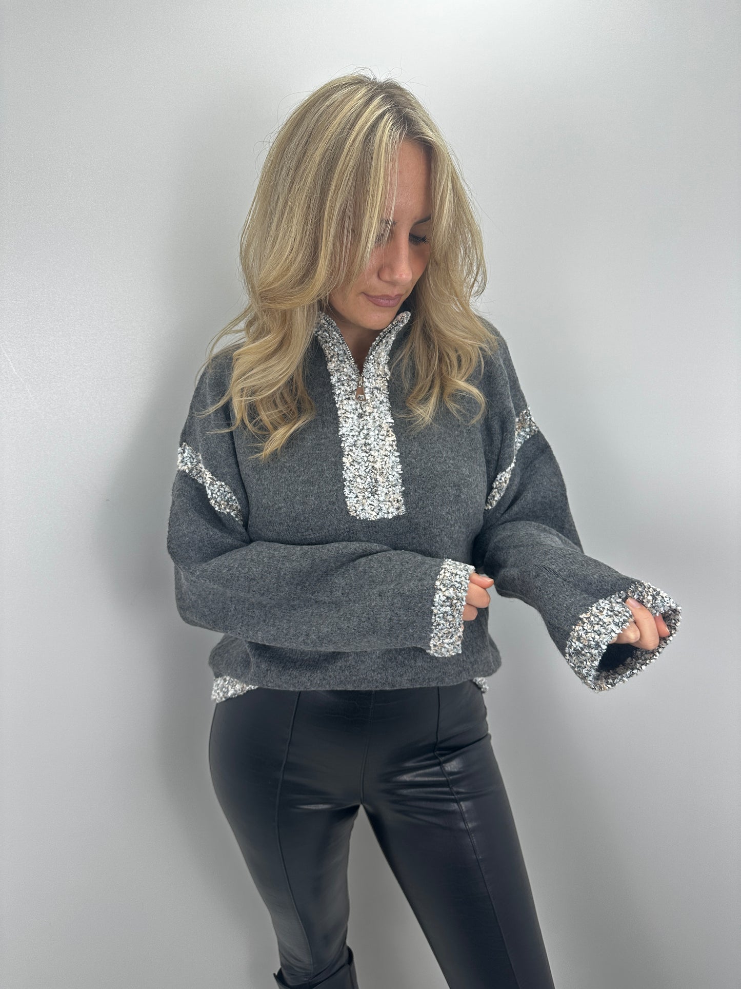 Pullover Grace - grau