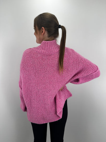 Oversize Pullover - Fuchsia