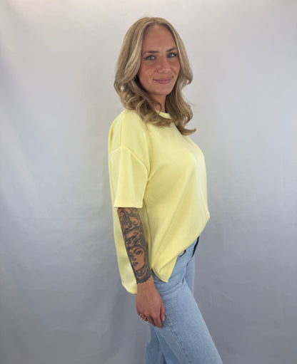 Basic T-Shirt Melly - gelb
