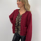 Teddyjacke Bowpard - bordeauxrot