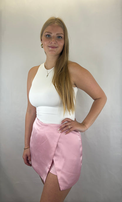 Satinrock Aurelia kurz - rosa