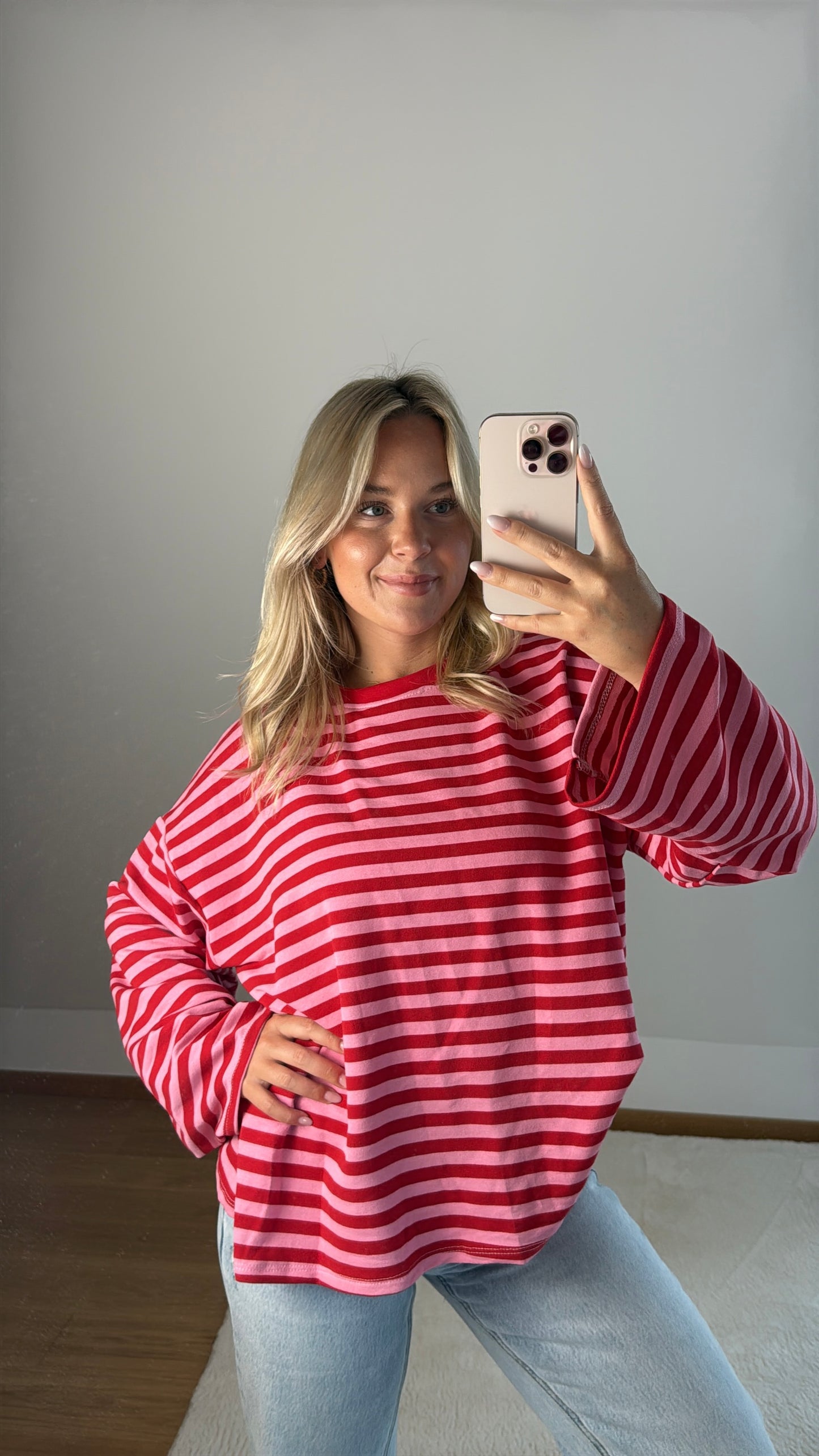 Sweatshirt Mara - rosa/rot