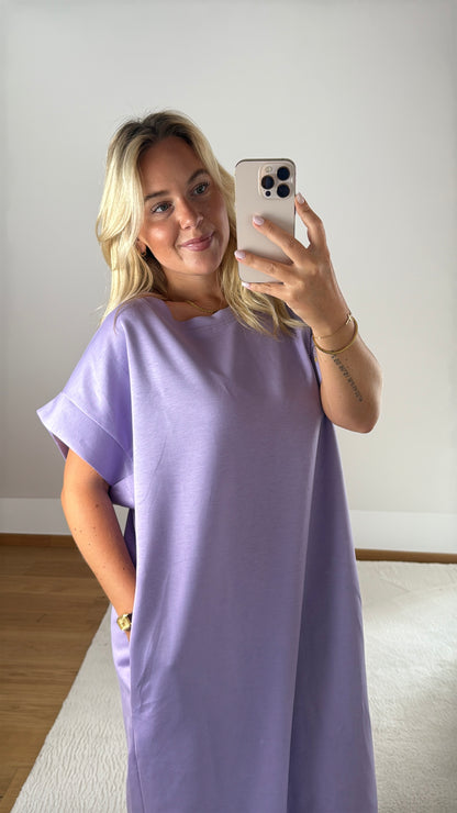 T-Shirt-Kleid Nova - flieder
