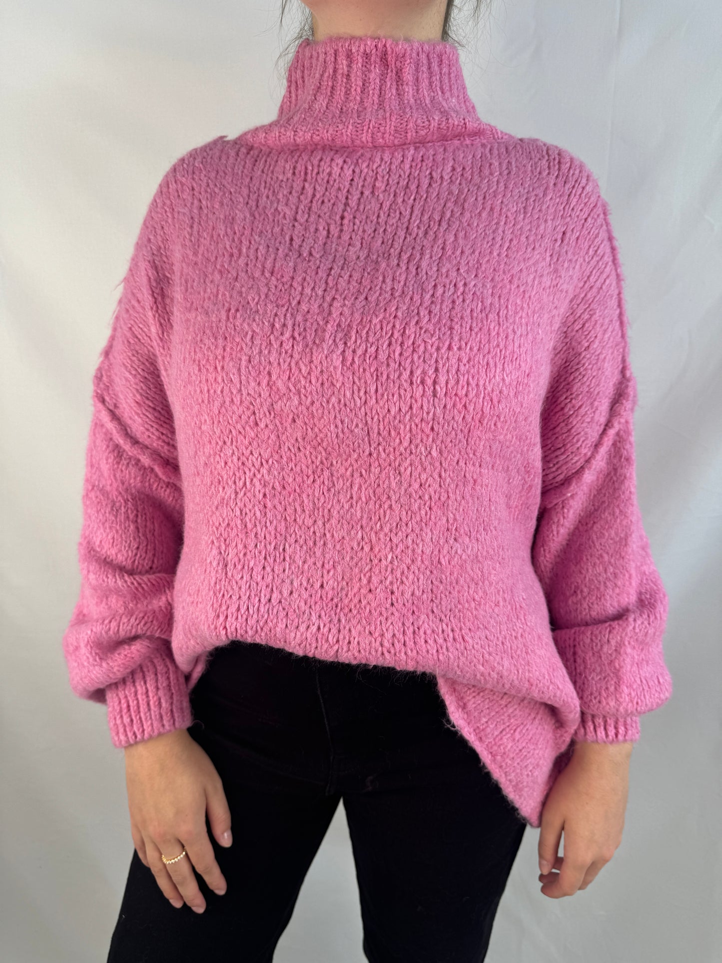 Oversize Pullover - Fuchsia