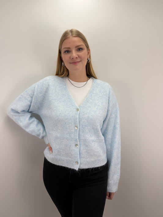 Cardigan mit V-Ausschnitt Blair - hellblau