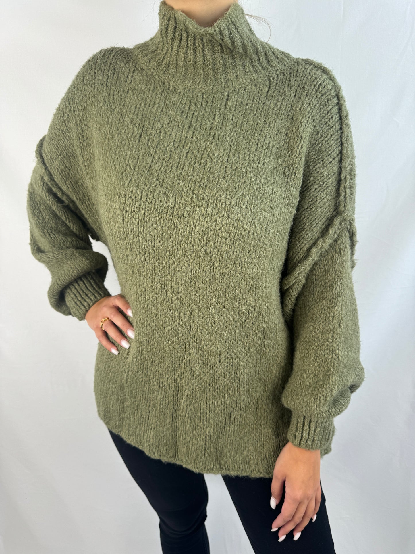 Oversize Pullover - Khaki