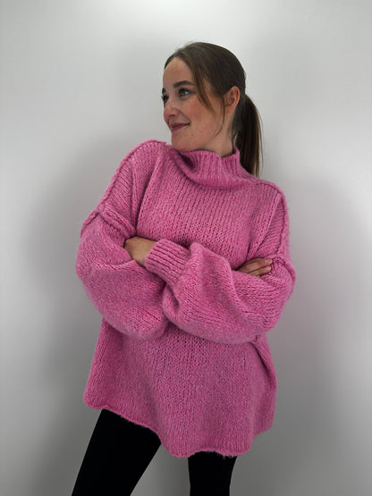Oversize Pullover - Fuchsia