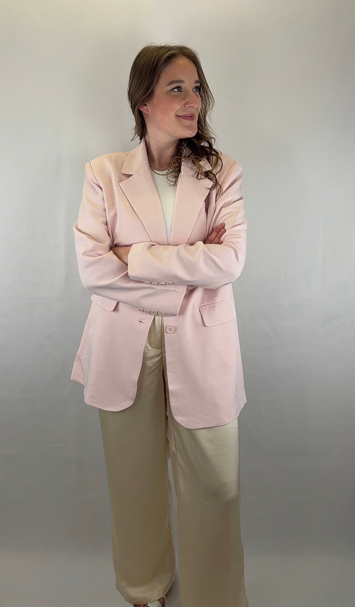 Satinhose Arina - creme