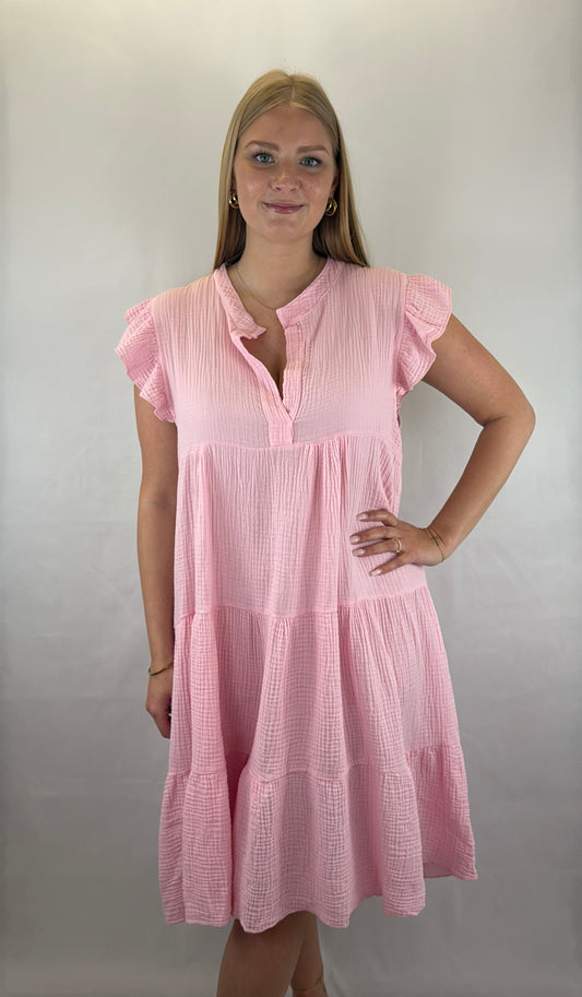 Musselinkleid Lynn - rosa