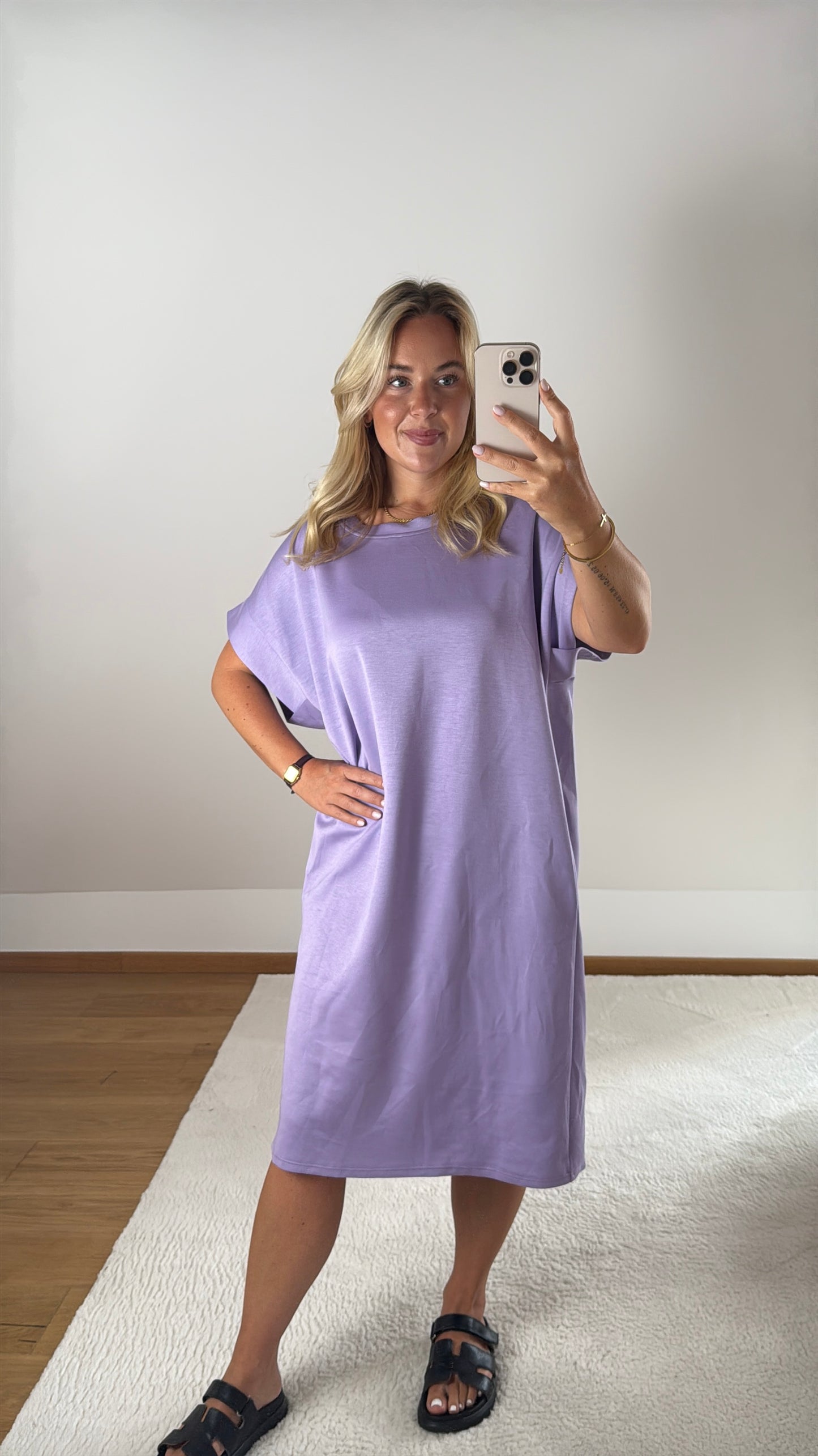 T-Shirt-Kleid Nova - flieder