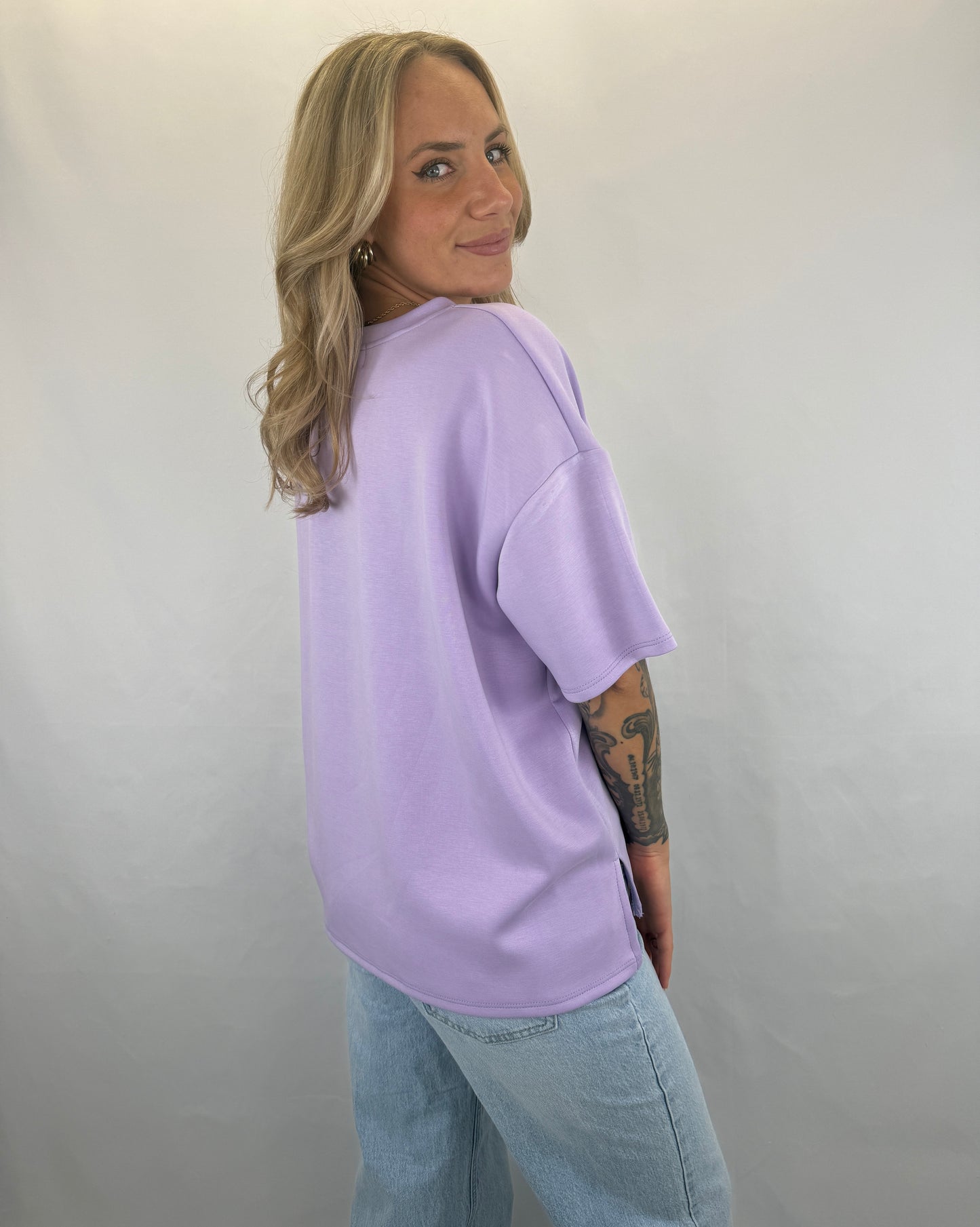Basic T-Shirt Melly - flieder