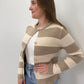 Cardigan Victoria - creme/taupe