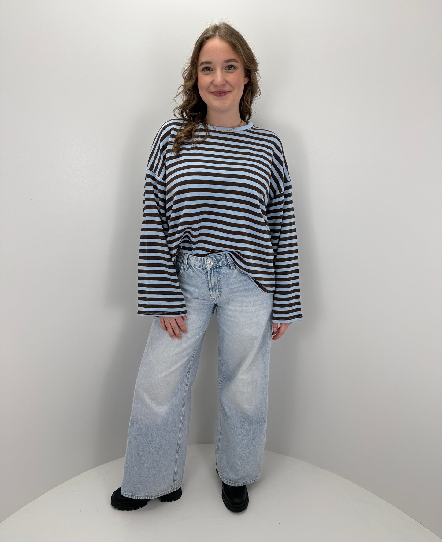 Sweatshirt Lucy - blau/braun