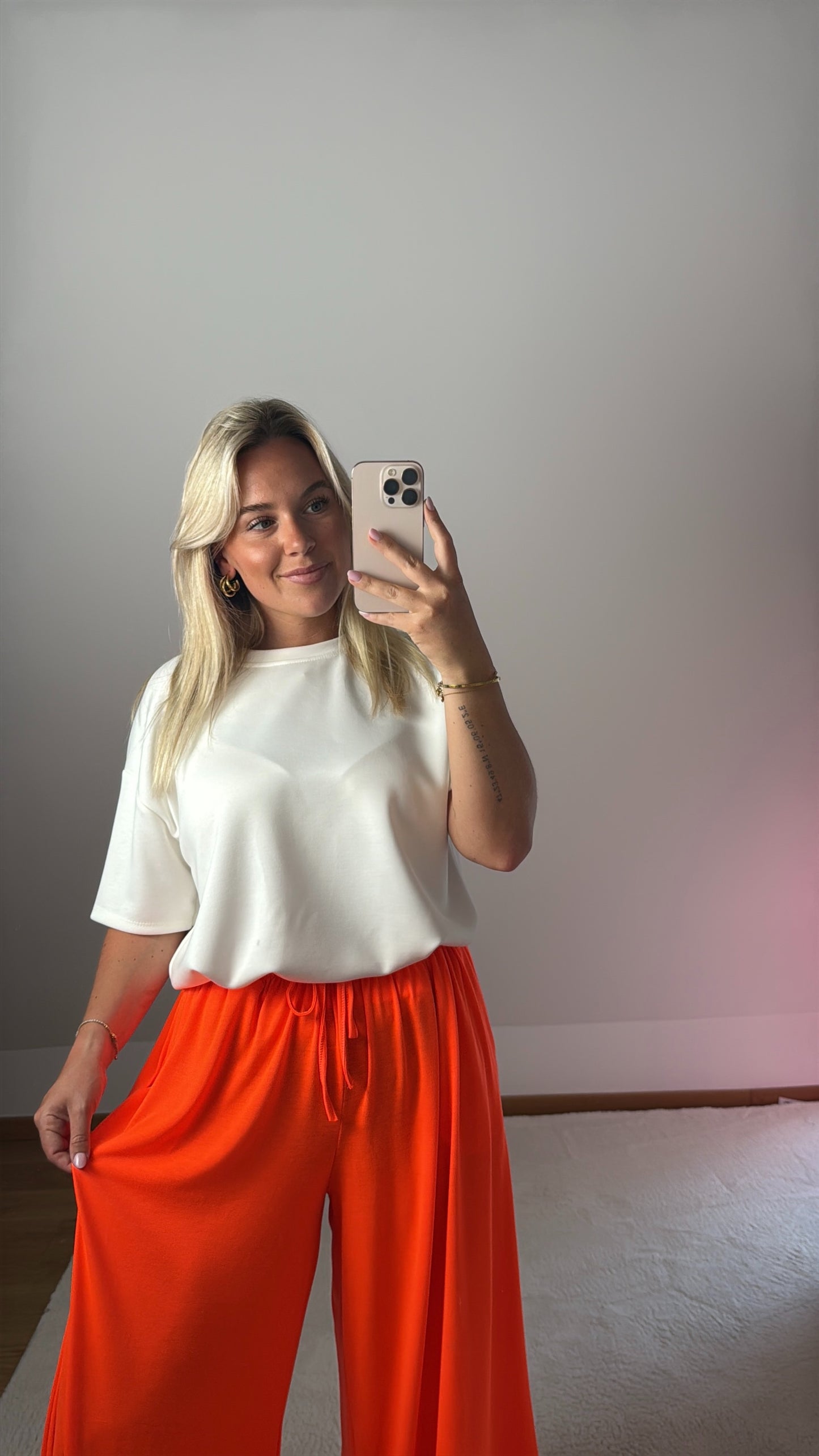 Weite Hose Jessy - neonorange