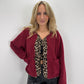 Teddyjacke Bowpard - bordeauxrot