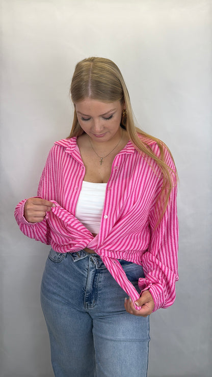 Musselinbluse Gina - rosa/pink
