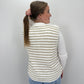 Pullunder Stripes- beige/weiß