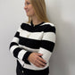 Cardigan Victoria - schwarz/weiß