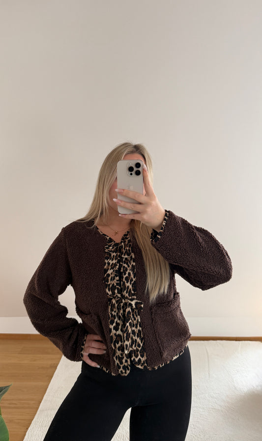 Teddyjacke Bowpard - schokobraun