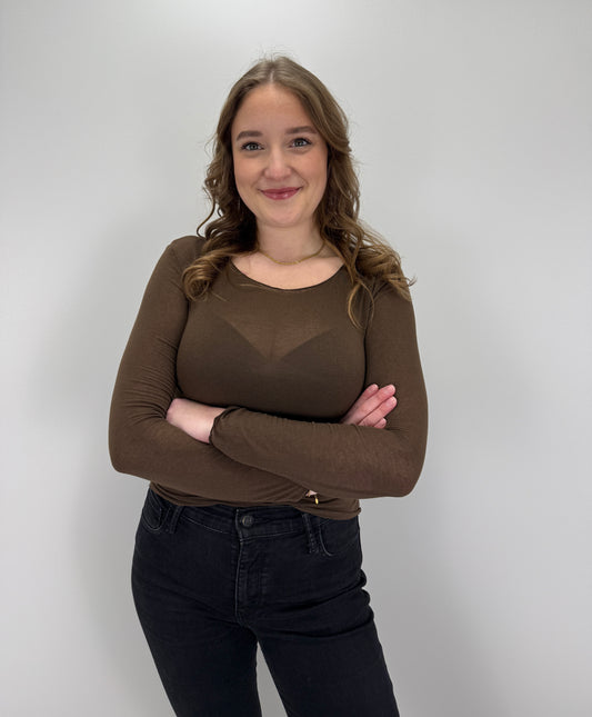 Cashmere Longsleeve Jana - braun