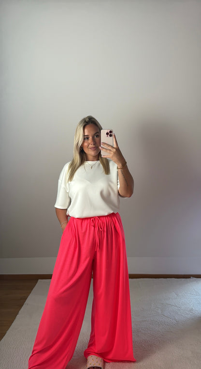 Weite Hose Jessy - neonpink