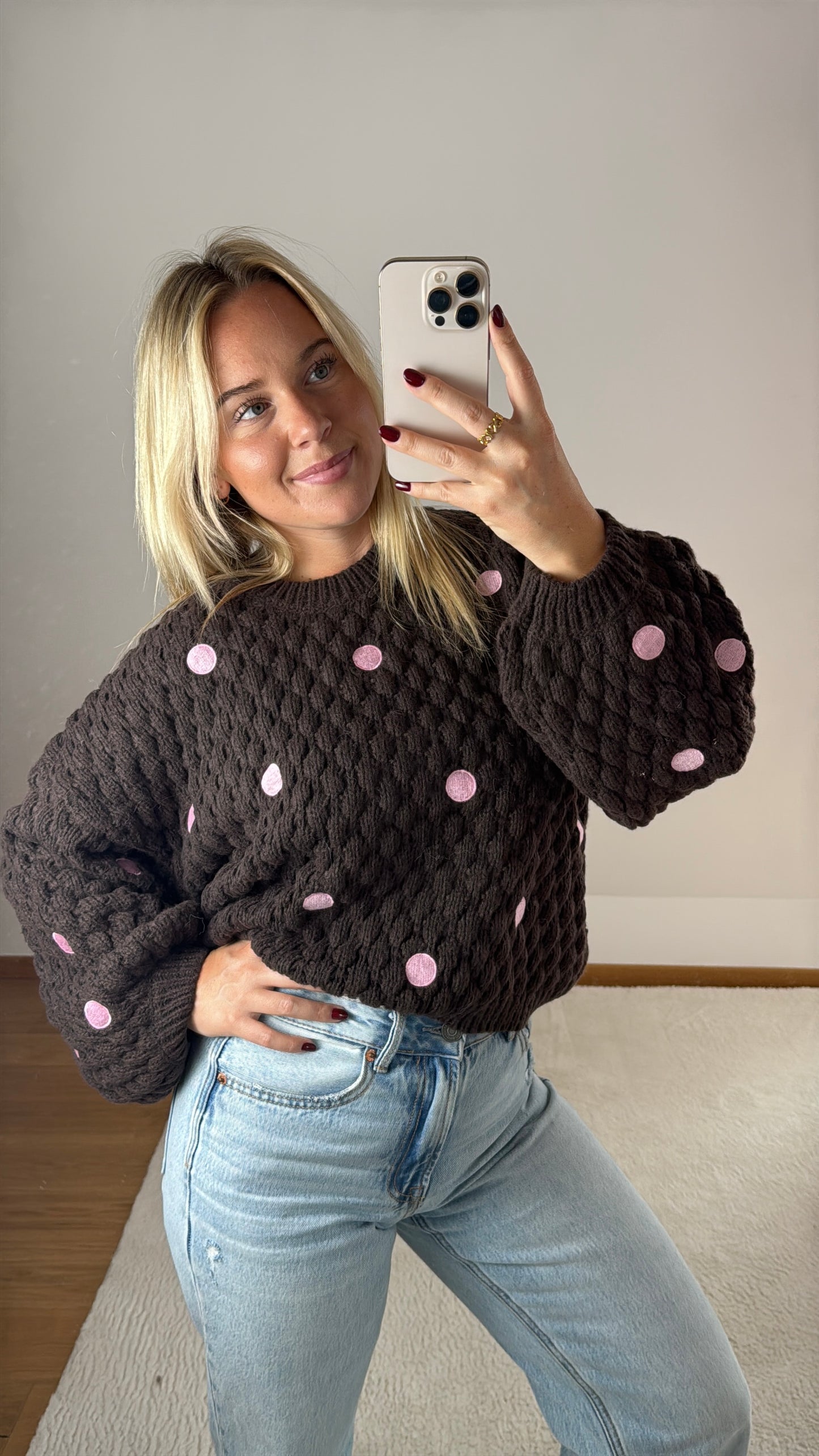 Strickpullover Polka Dot