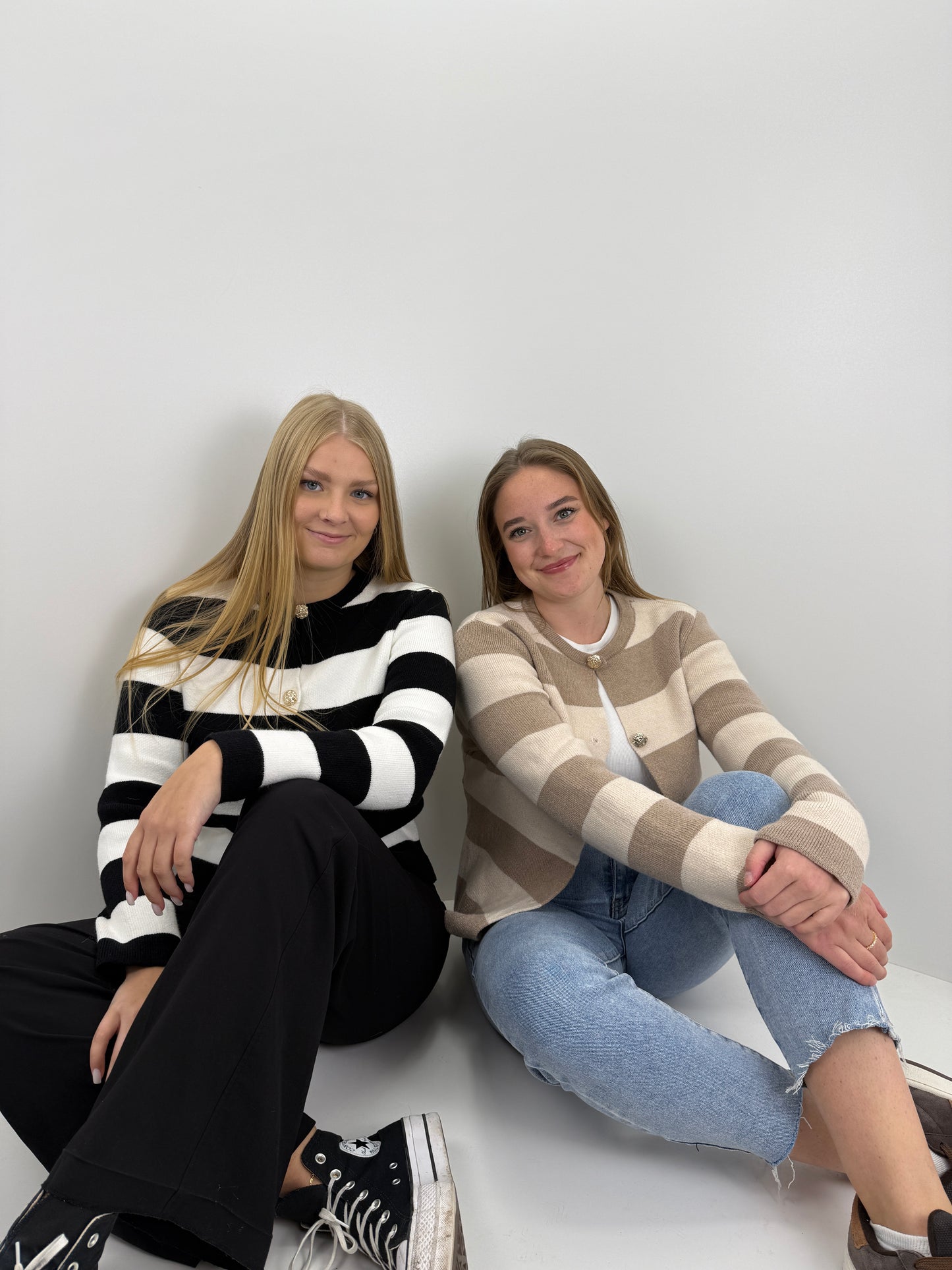 Cardigan Victoria - schwarz/weiß