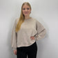 Sweatshirt Shiny - beige