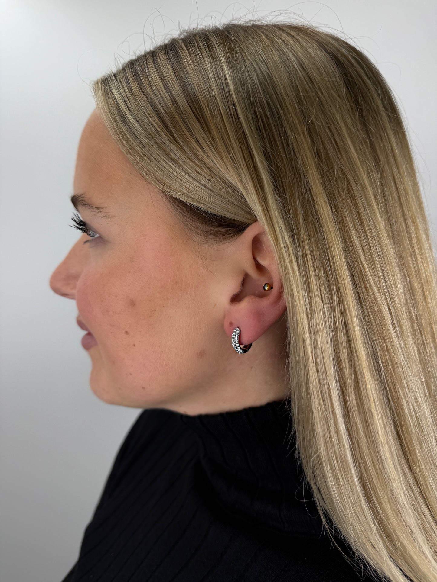 Ohrringe - Diamond Creolen