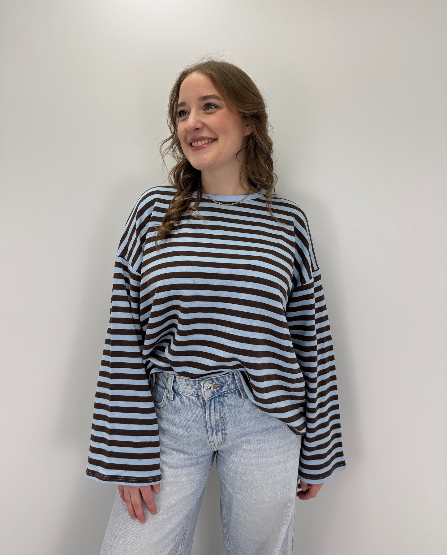 Sweatshirt Lucy - blau/braun