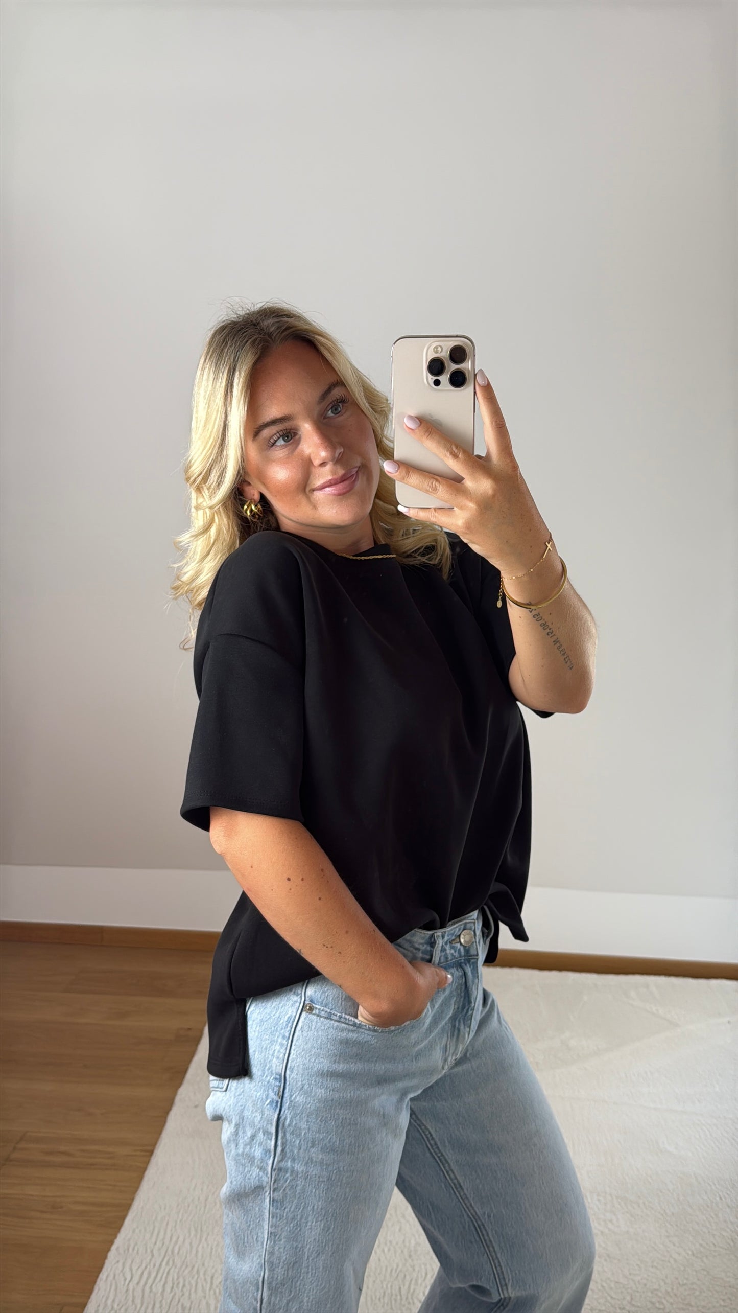Basic T-Shirt Melly - schwarz