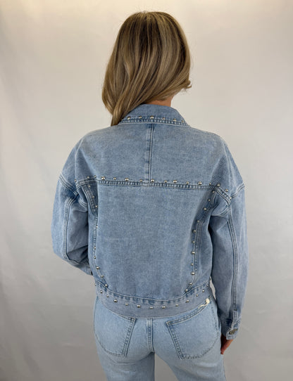 Jeansjacke Melissa - denim mit Nieten