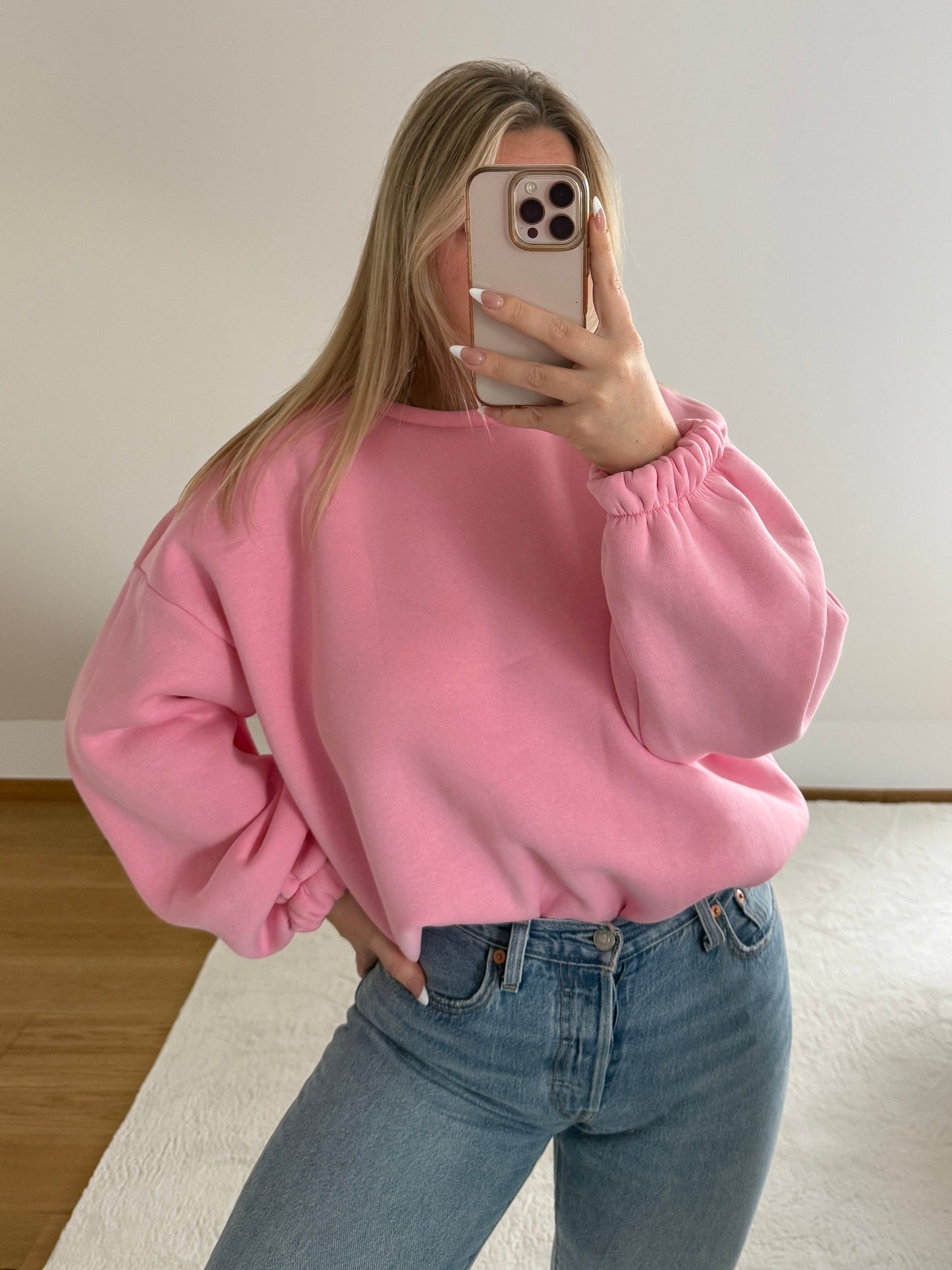 Sweatshirt GoodVibes - rosa