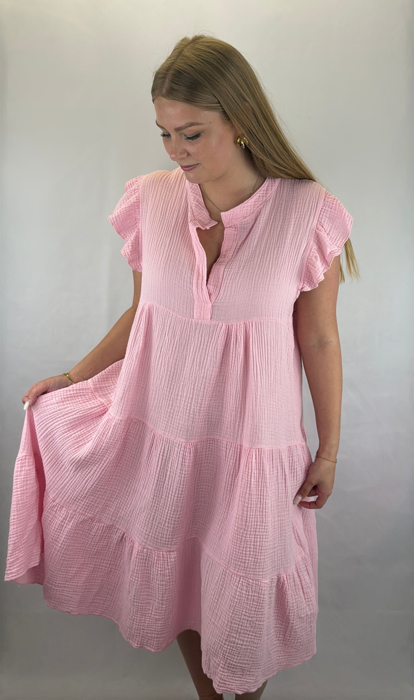 Musselinkleid Lynn - rosa