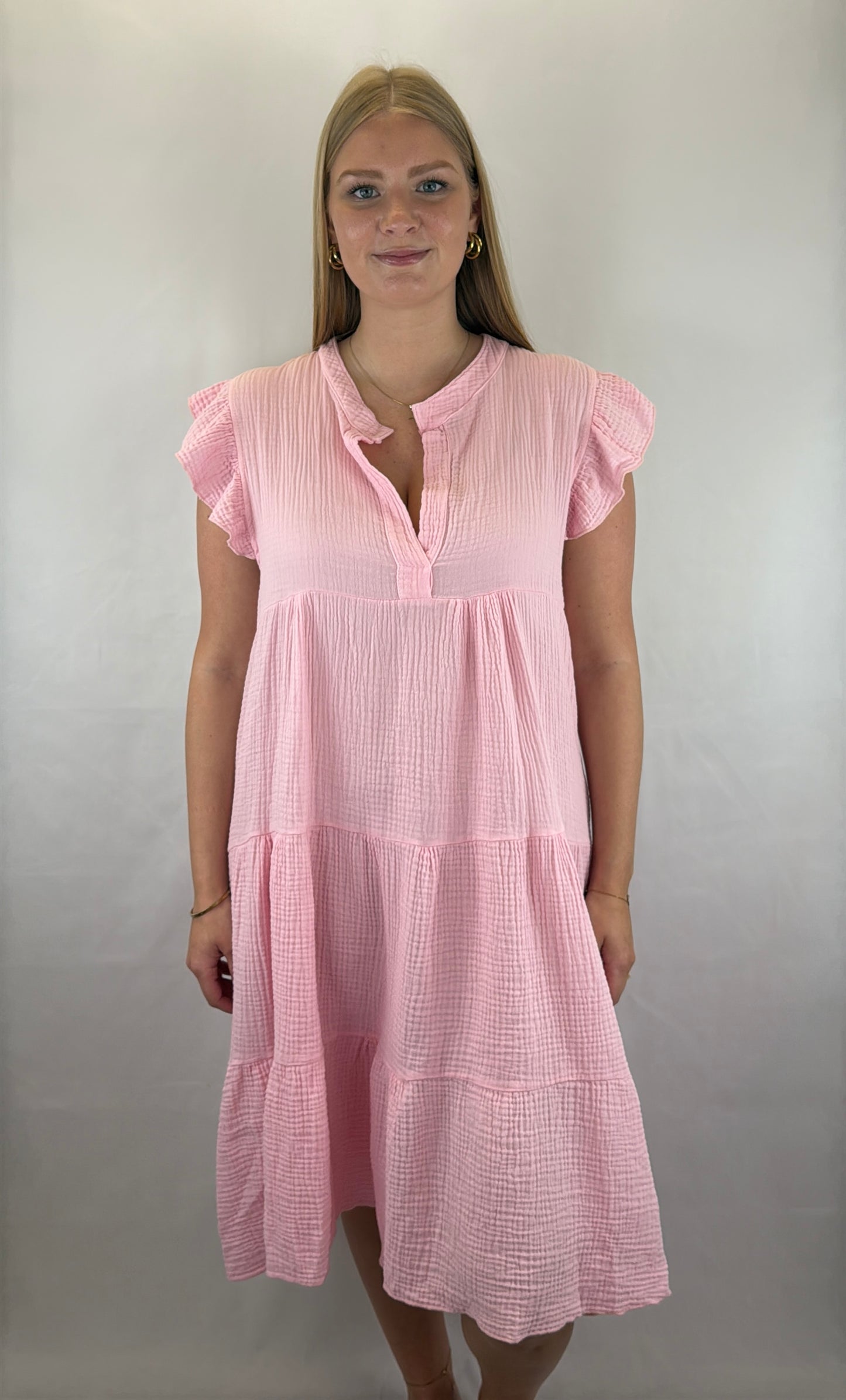 Musselinkleid Lynn - rosa