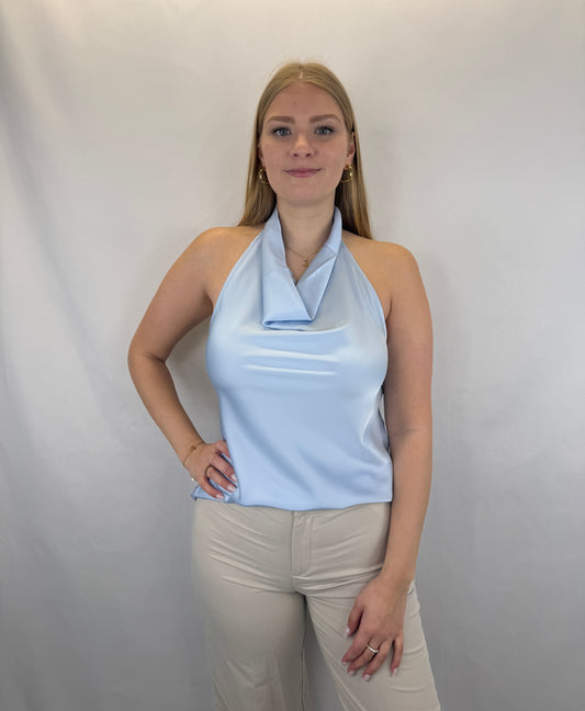 Neckholder Satintop Luna - hellblau