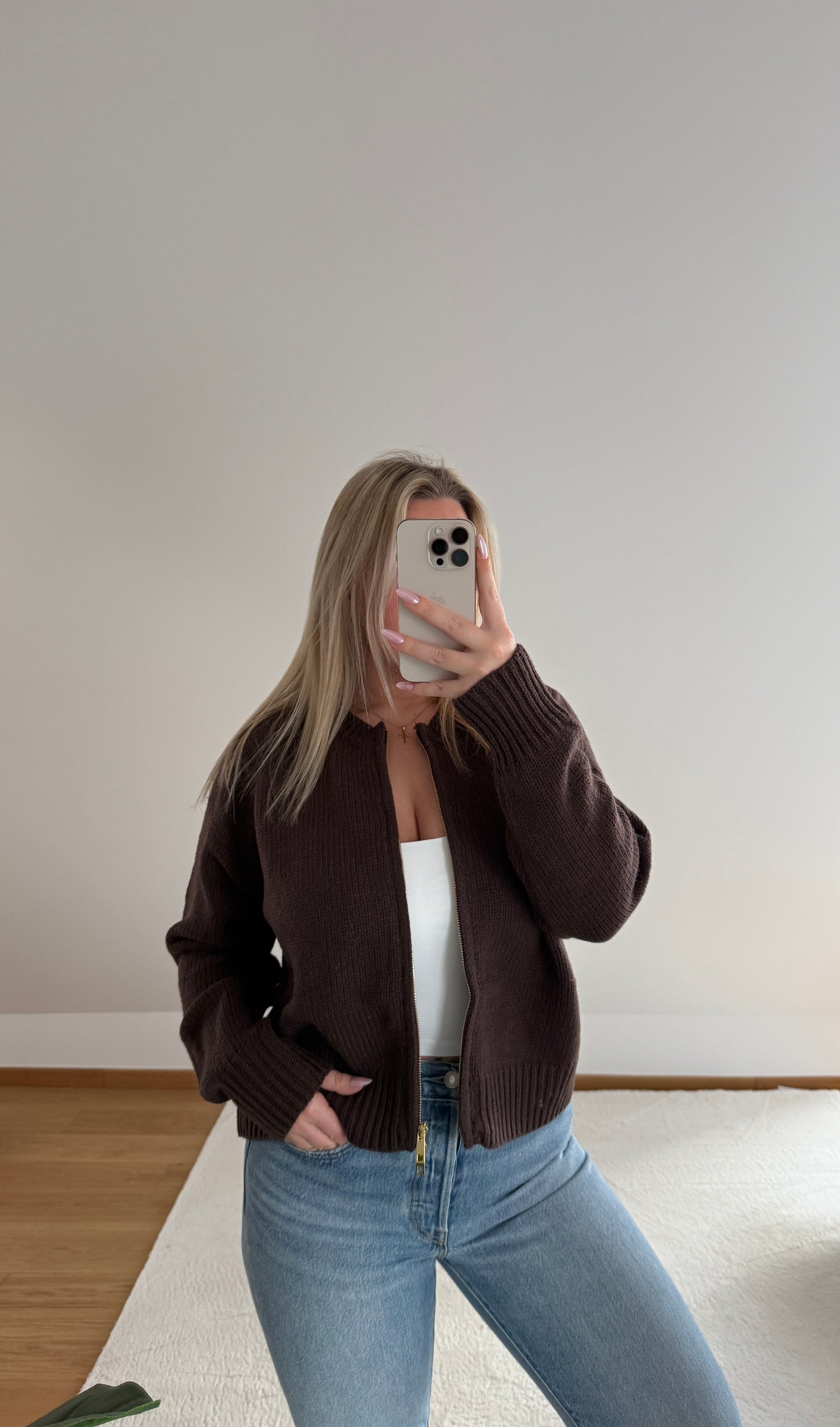 Strickjacke Leonie - braun